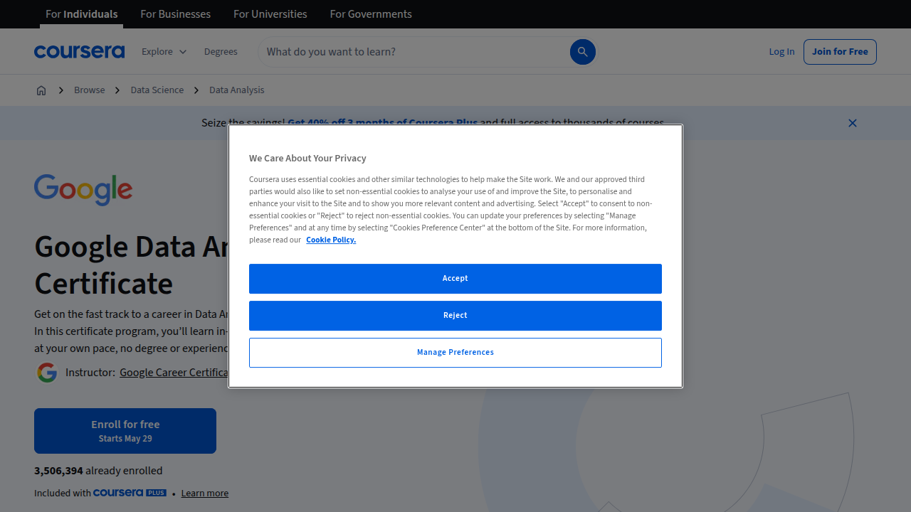 Learn more about the Google Data Analytics Professional Certificate, a popular choice for career changers.