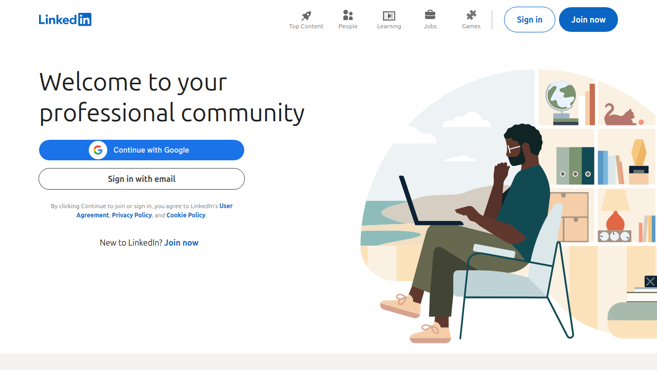 An example of a job search platform like LinkedIn, where data analytics roles in Dubai's real estate sector are frequently posted.
